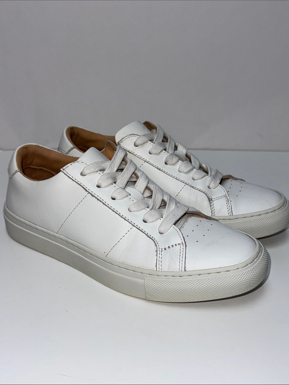Greats Women's White Leather Low-Top Sneakers